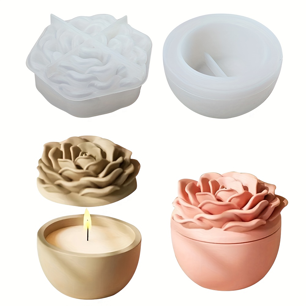Candle Supplies Jars - Formy silikonowe do żywicy kwiatowej, silikonowe