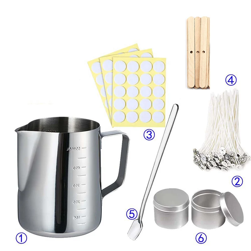 Candle Supplies Jars - Zestaw do wyrobu świec DIY, narzędzia