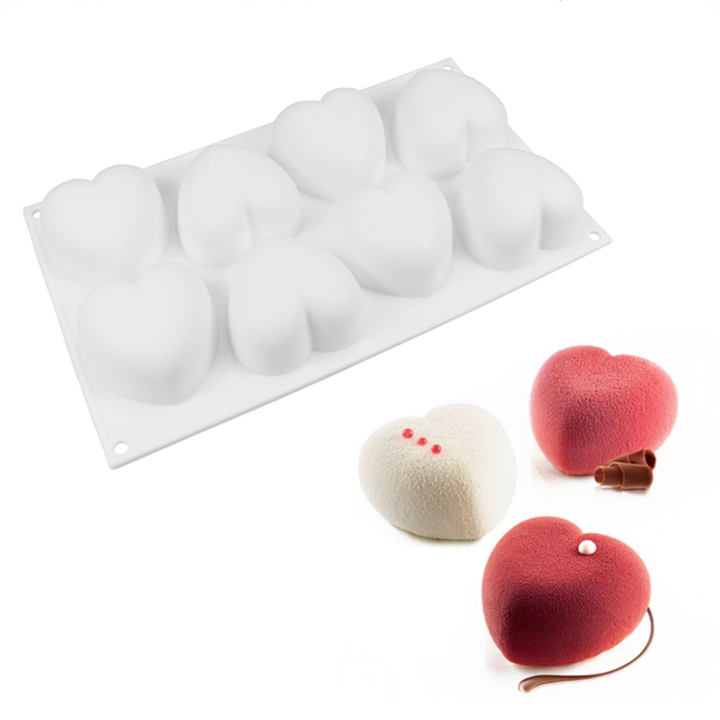 Candle Supplies Kit - Miłość serce silikonowe formy do mydła