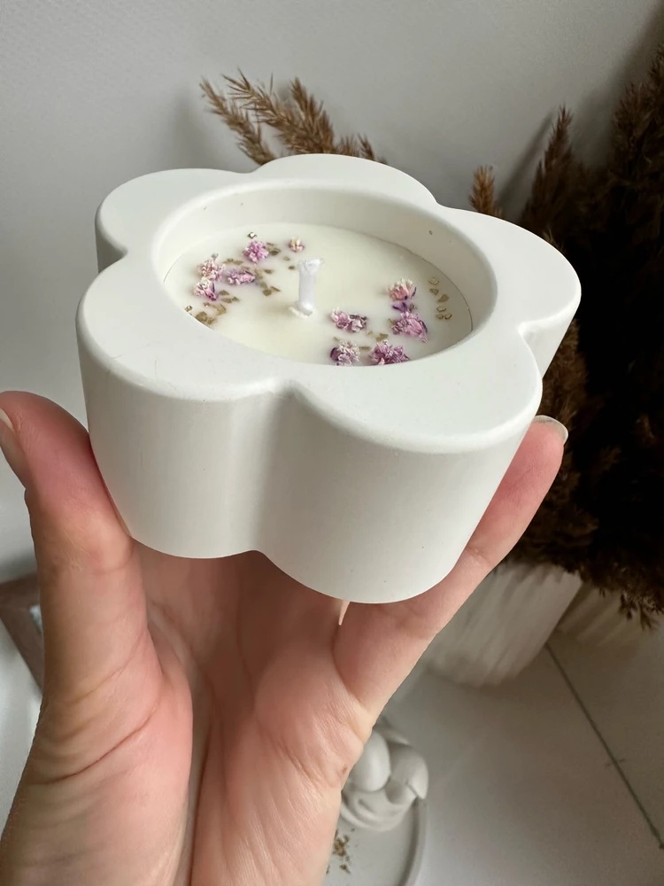Candle Supplies Jars - 3D w kształcie kwiatu śliwy cylindryczny
