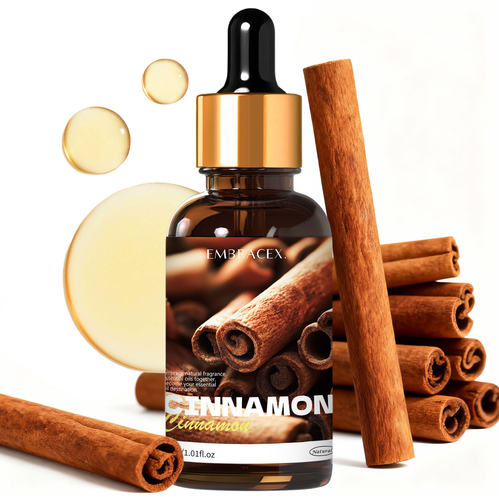 Candle Supplies Essential Oils - 30ml Olejek Eteryczny z Cynamonu, Akcesoria