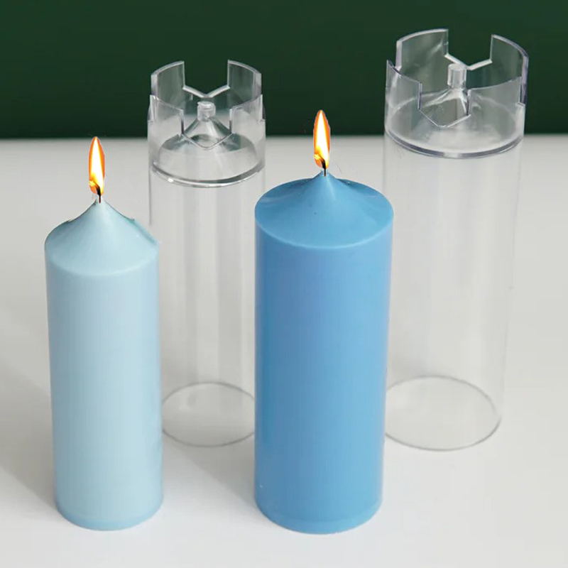 Candle Supplies Kit - 3D Spire Cylinder Candle Mold DIY