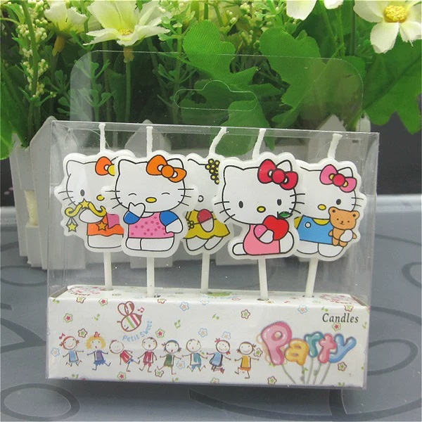5 szt./zestaw Kawaii HelloKitt – Candle Supplies Kit recenzja i cena