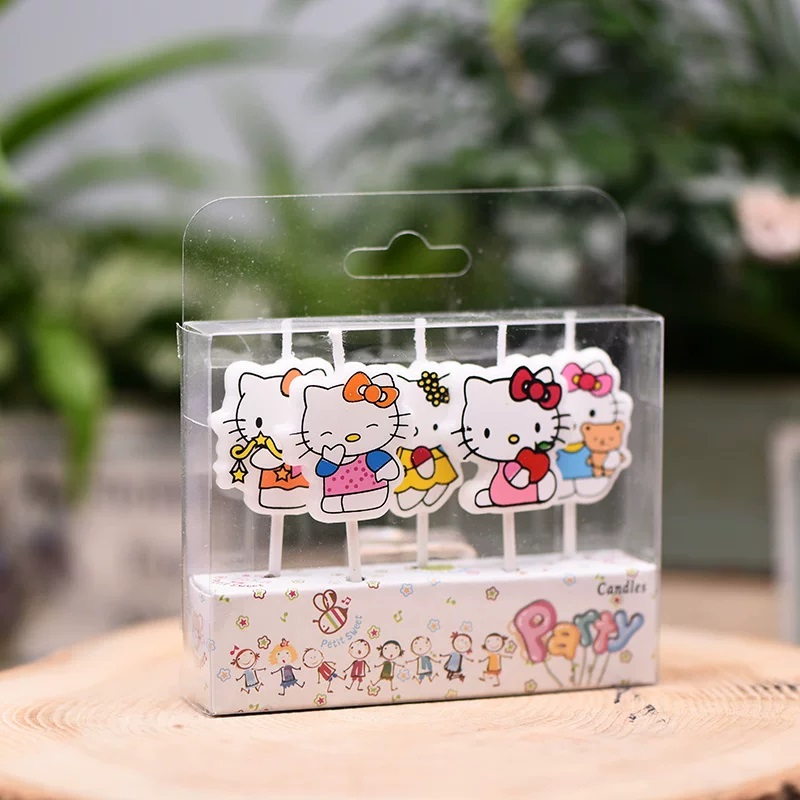 5 szt./zestaw Kawaii HelloKitt – Candle Supplies Kit recenzja i cena