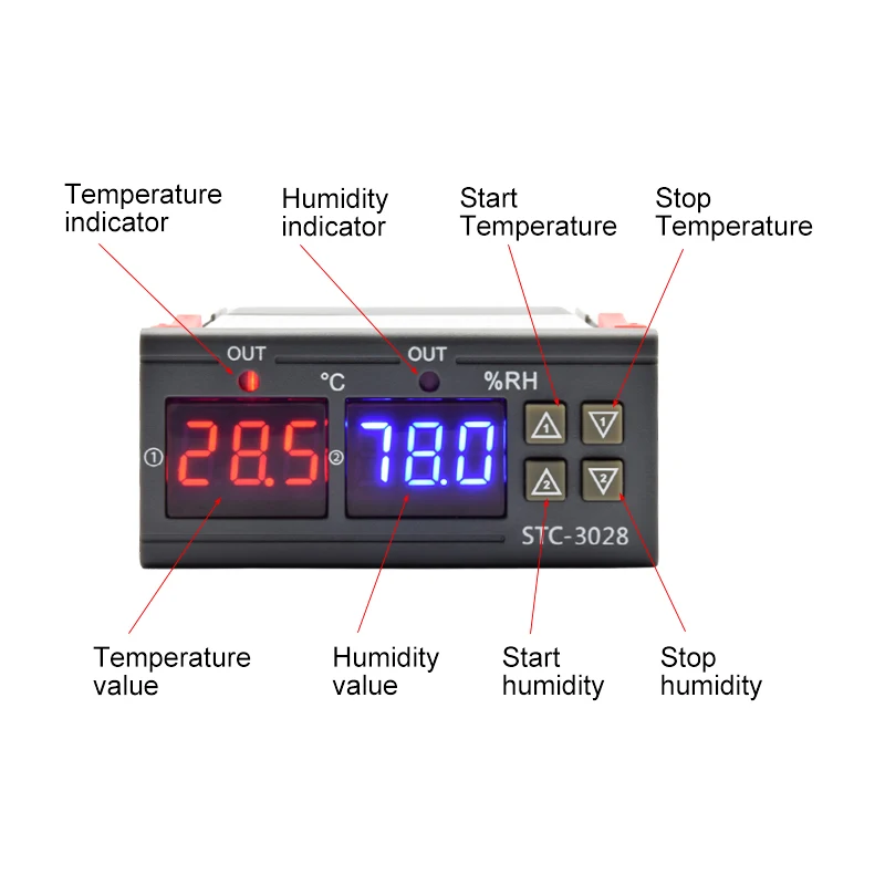 STC-3028 LED cyfrowy termostat – Digital Thermometer Probe recenzja i cena