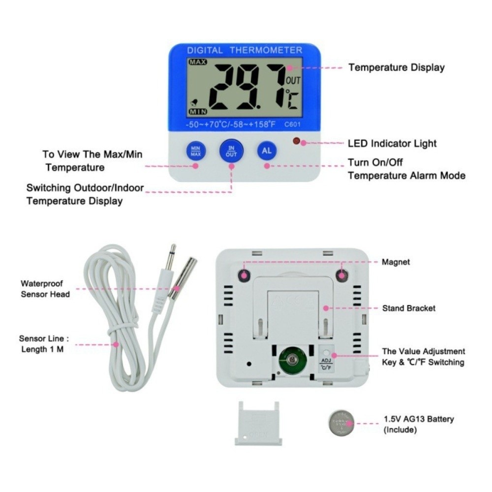 Precyzyjny cyfrowy termometr d – Digital Thermometer Probe recenzja i cena