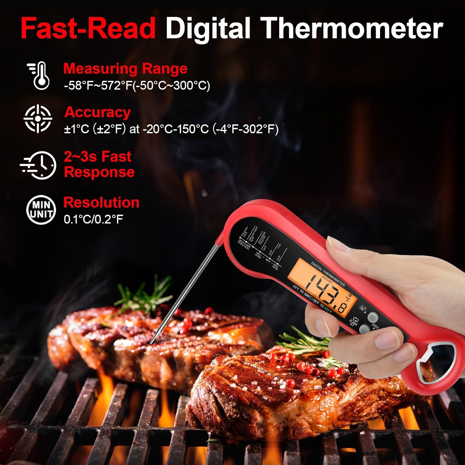 Profesjonalny cyfrowy termomet – Digital Thermometer Probe recenzja i cena