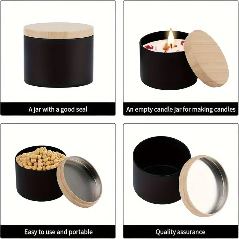 192szt 8oz Matowy czarno-biały – Candle Vessel Supplies recenzja i cena