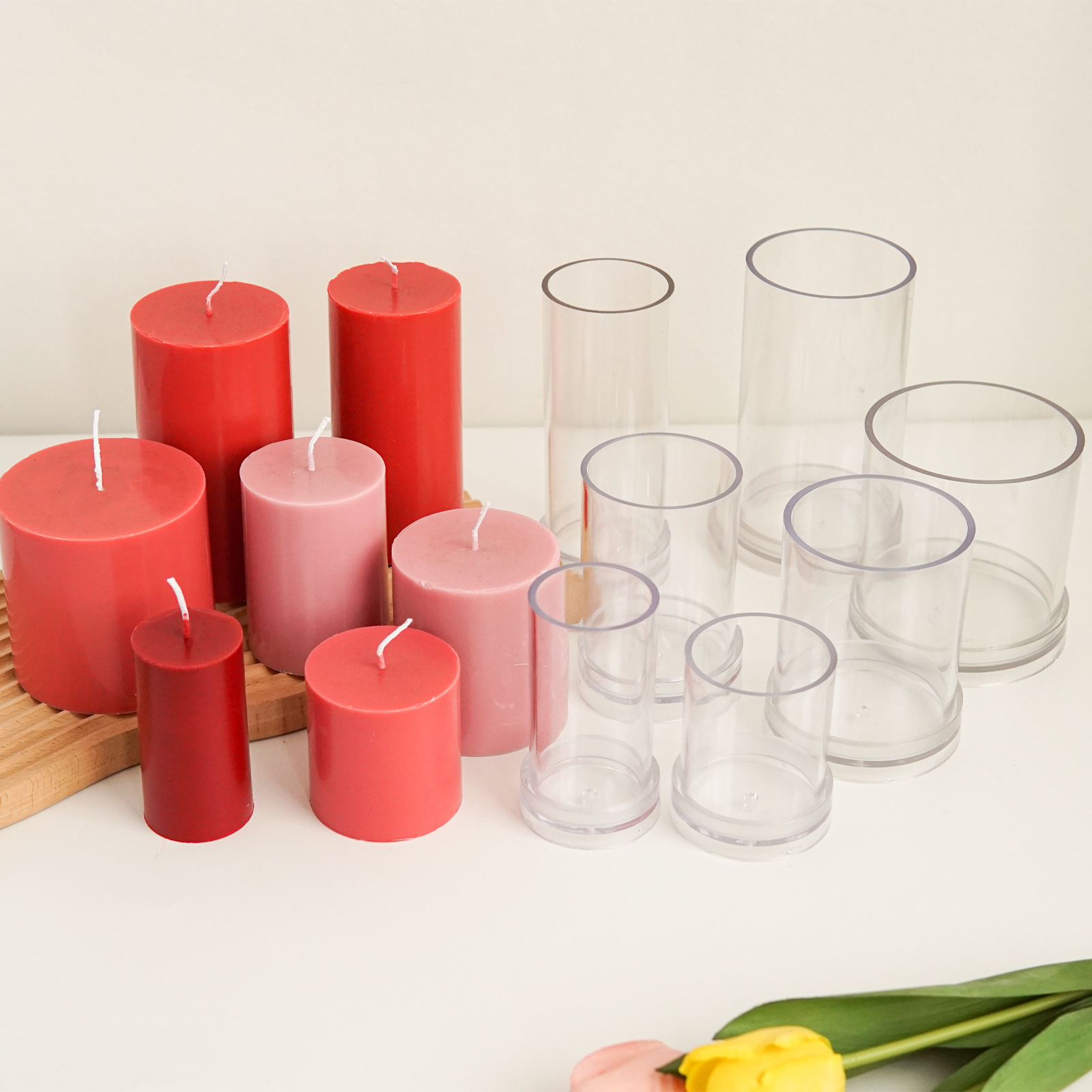 Różne cylindryczne formy do św – Candle Supplies Kit recenzja i cena