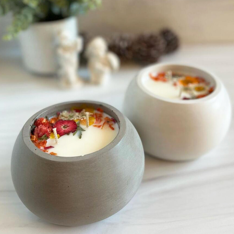 Okrągły beton świeca słoik sil – Candle Supplies Jars recenzja i cena